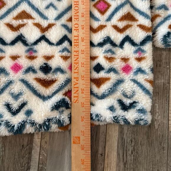 Eddie Bauer Quest Plush Quarter Zip Cozy Fleece Pullover Jacket XXL Aztec - Picture 11 of 14